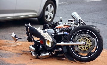 fallen motorcycle