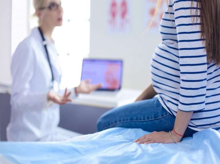 Pregnant Woman at the doctor