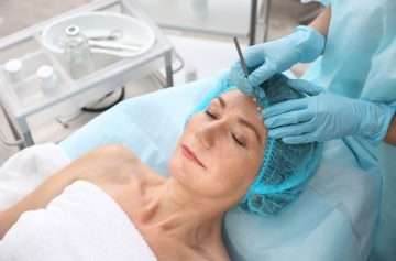 woman on operating table