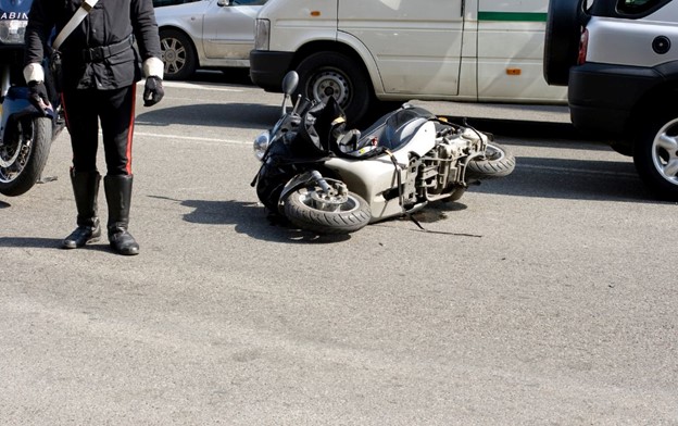 Motocycle accident, compensation for injury.